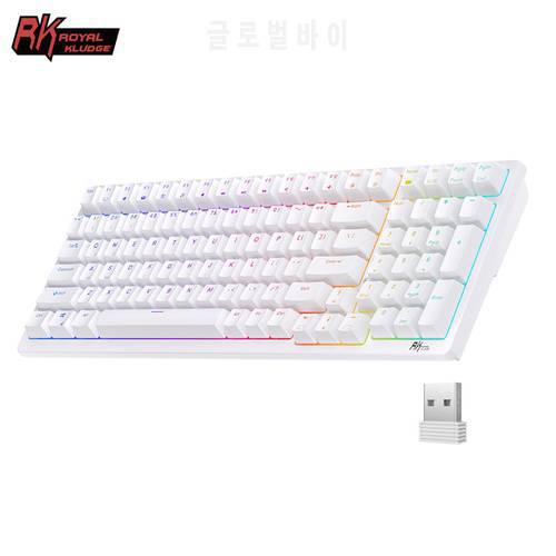 Royal Kludge RK98 RGB 2.4G Wireless Mechanical Gaming Keyboard Hot Swappable Bluetooth 5.0 with 2 USB Port