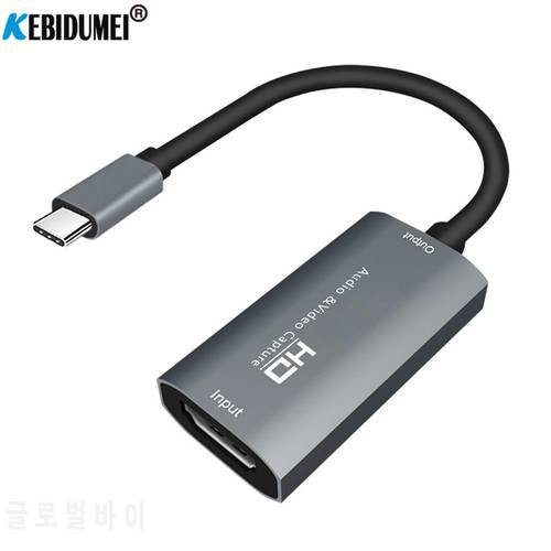 HD 1080P Video Capture Card Type C to HDMI-compatible Video Grabber Record Box for PS4 Game DVD Recording Live Streaming