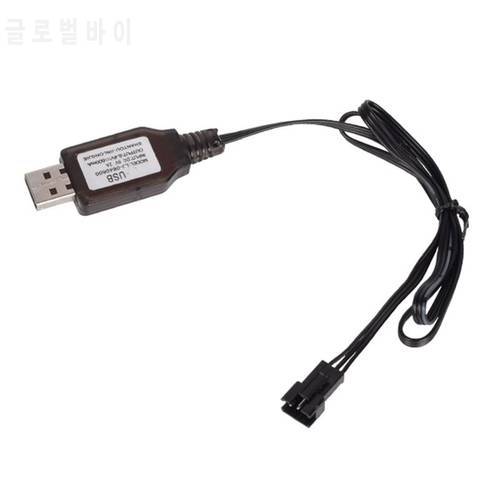 6.4V 7.4V 500mA Charger SM 3P RC remote control positive portable USB Lithium battery lithium-ion charging cable