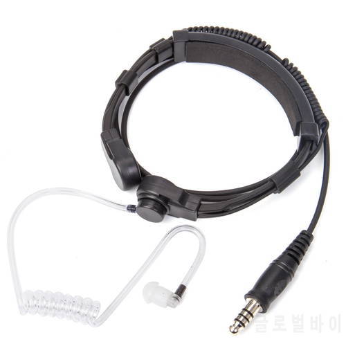 Air Tube Tacical 7.1mm Telescopic Throat Control Tactical Mic Headset + U94 PTT for UV-9R PLUS XR