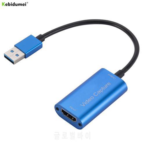 4K Type C Video Capture Card USB 3.0 USB2.0 HDMI-compatible Grabber Recorder For DVD Camcorder Camera Recording Live Streaming