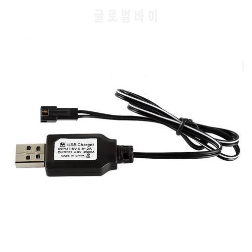 Charging Cable Battery USB Charger Ni-Cd Ni-MH Batteries Pack SM-2P Plug Adapter 4.8V 250mA Output Toys Car
