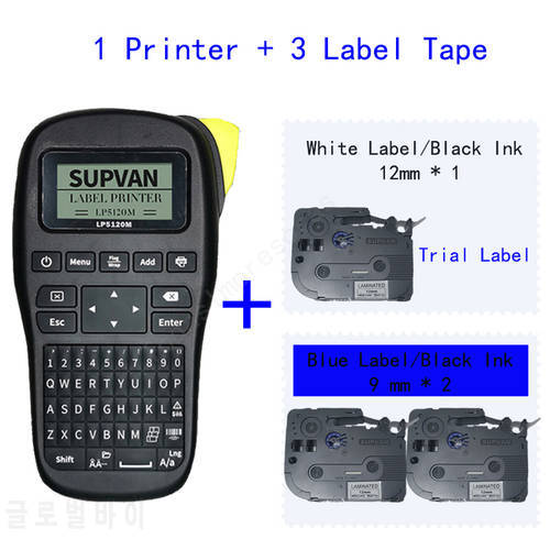 Supvan Portable Label Printer Machine Mini Label Maker Labeling Machine Sticker Printers Heat Transfer Printing Machine LP5120 M