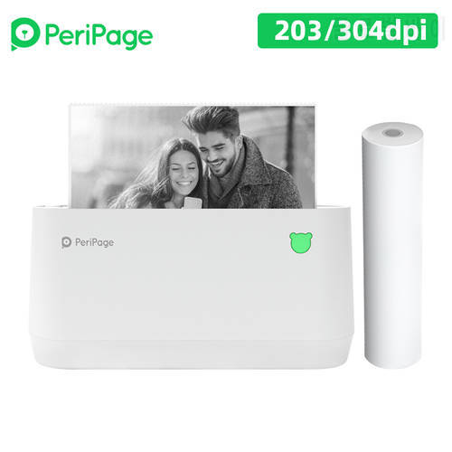 PeriPage A9s MAX Portable Photo Printer 304dpi Bluetooth Wireless Thermal Printer Receipt Label Maker Sticker 107mm/77mm/57mm