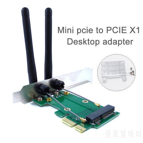7260NB 5100agn DW1540 DW1510 mini pcie wifi wireless card to desktop PC PCIE X1 X4 X16 converter adapter with full size bracket