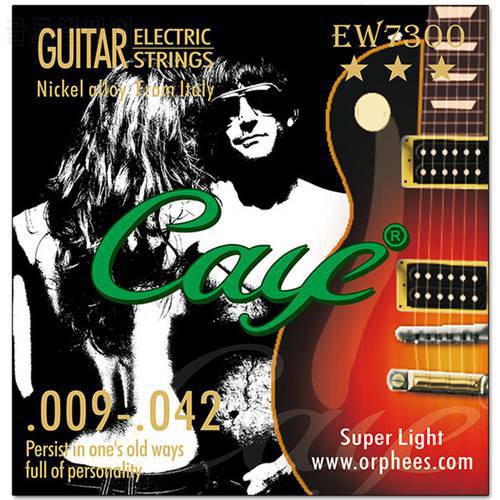 Caye EW Electric Guitar Strings Set Metal Rock Hexagonal Carbon Steel Electric Guitar String Sets Guitar Accessories