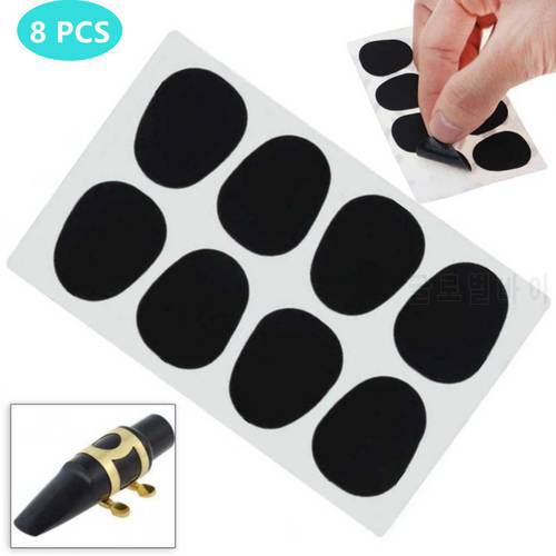 8Pcs Silicone Sax Mouthpiece Cushions 0.5mm 0.8mm For Alto Sax Tenor Saxophone Mouthpiece Patches Pads instrument Accessories