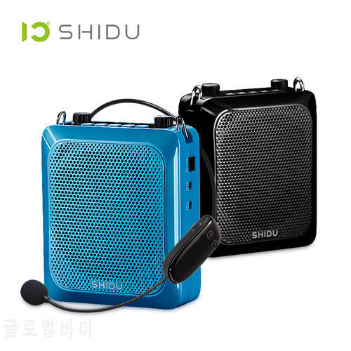 SHIDU Portable Bluetooth Speaker Wireless Voice Amplifier for Teacher with Microphone TF USB Flash Recording