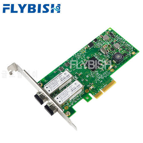 FLYBISH I350-F2 PCI-Ex4 Dual Port Gigabit Multi-mode Fiber Network Card Comes With Modules intel I350AM2 chipset