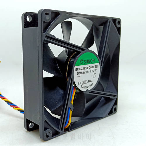 1pcs New 92mm PWM PC Fan for Sunon EF92251S3-Q000-S99 9225 12V 1.32W Silent Quiet Computer Case Fan 4Pin