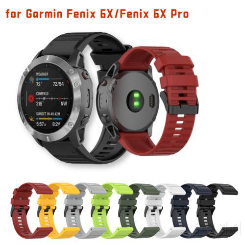 New Smart Silicone Replacement Strap for Garmin Fenix 6 6S 6X Pro 5 5X Plus 3 3hr sapphire Forerunner 935 Wristband Band 26mm