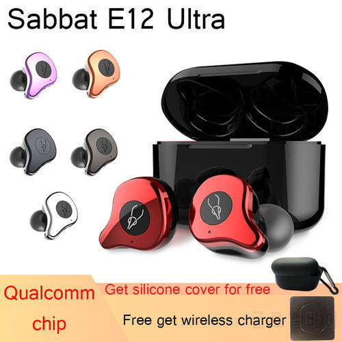 Sabbat E12 Ultra Bluetooth 5.2 Aptx Earphones TWS Bluetooth Headsets Earbuds True Wireless Noise Reduction Earphones with mic