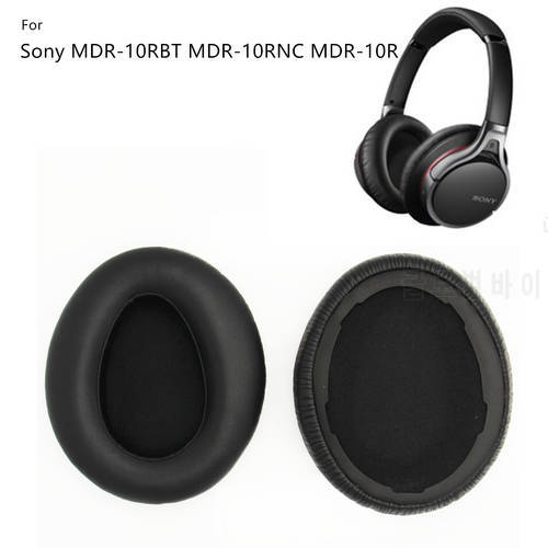 2pcs For Sony MDR-10RBT MDR-10RNC MDR-10R Headphone Case Leather Earmuffs Earmuffs Sponge Cover Ear Pads Replace Leather Cases