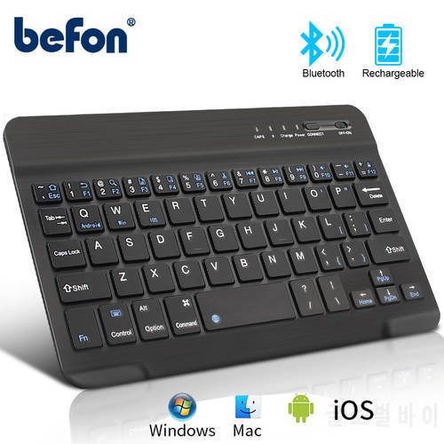 befon Mini Portable Wireless Keyboard Bluetooth Keyboard For ipad Phone Tablet Rechargeable keyboard For Android ios Window