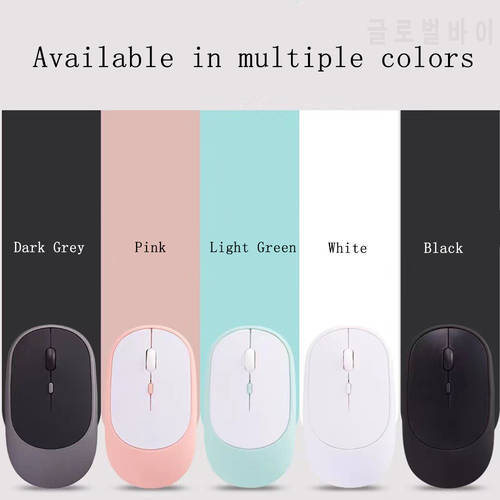 Wireless Silent Mouse Charging Portable Bluetooth 4.0 Gaming Mouse 2.4GHz for MacBook PC iPad Laptopk PC iPad for Laptop