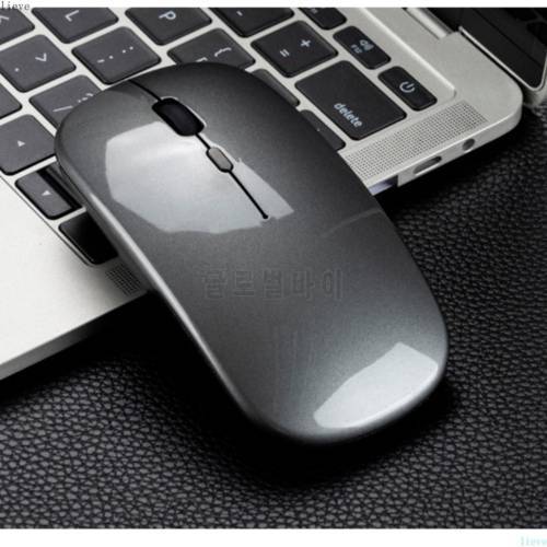 2022New Rechargeable Optical Wireless Mouse Slient Button Ultra Thin Mini Optical Ultrathin USB 2.4G Mice For Laptops Computer