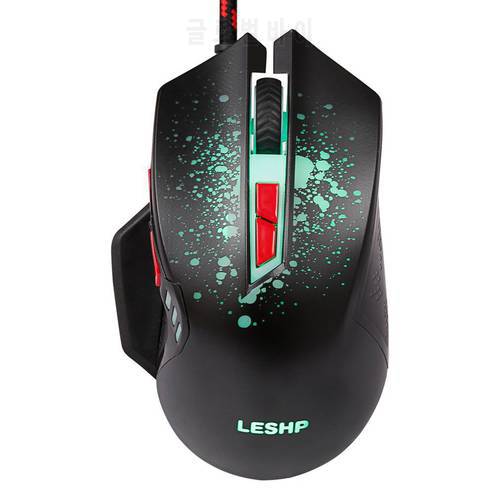 Wire Mouse Gamer Computer Mouse 3200 DPI Wire Gaming Mouse 6 Buttons USB 7 Color Optical Game Mice For Computer PC Laptop