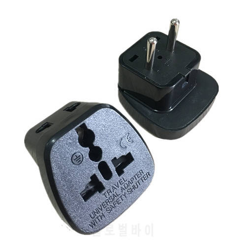 Universal KR EU Plug Adapter 2 Pin US UK To EU KR European Europe Euro German Travel Power Adapter Electrical Socket Plug Outlet