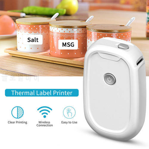 L11 Thermal Label Printer Portable Handheld Label Marker Machine BT Wireless Printing Use with APP Compatible with Android iOS