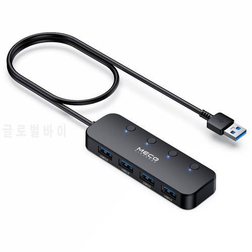 4-Port USB 3.0 Hub 5Gbps High Speed Docking Station USB Data Transmission Adapter Converter for Keyboard Mouse PC Accessories
