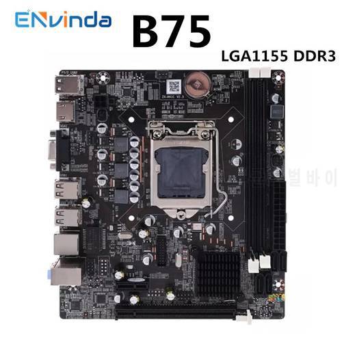 ENVINDA H61 Motherboard LGA 1155 Dual Channel DDR3 Memory SATA III USB 3.0 For Intel Core i7 i5 i3 Xeon CPU B75 Mainboard