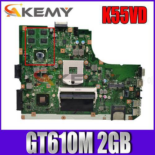 K55VD Laptop Motherboard for ASUS K55A A55V K55V K55VD Original Mainboard V2G GT610M Support I3 I5 CPU