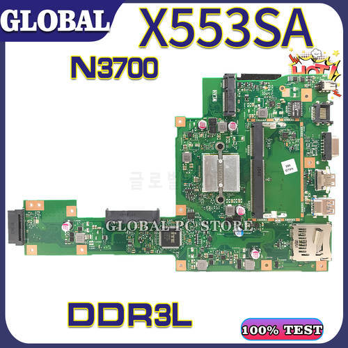 KEFU Placa Mãe X553S Mainboard For ASUS X553SA P553SA D553SA A553SA F553SA Laptop Motherboard With CPU N3050 N3700 DDR3L