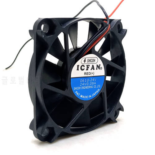 New 60mm fan For ICFAN 6010 24V Ball Super-thin Silent Fan 0610-24V 6cm Converter Radiator cooling Fan
