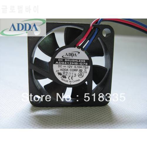 Original FOR ADDA AD0412HB-G76 40*40*10mm 4CM 4010 12V 0.1A 3-wirel Cooling Fan