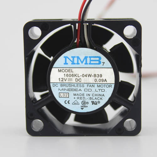 For NMB 1606KL-04W-B39 1606KL-04W-B30 DC 12V 0.09A 4015 2-wire 3-wire server 40 * 40 * 15MM Double Ball chassis fan