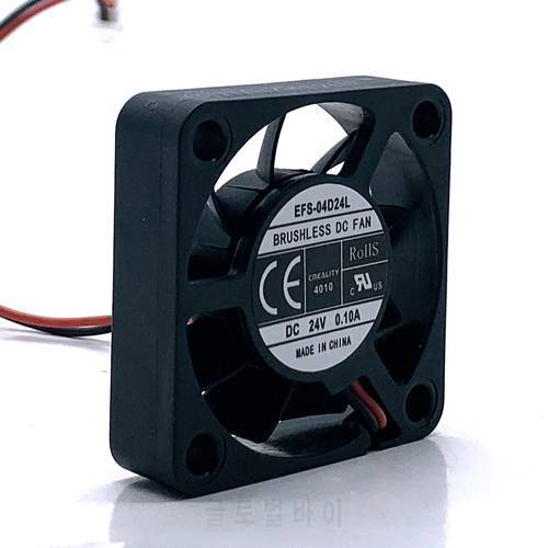 2pcs 3D Printer Printing Parts 4010 DC 24V 0.1A Silent Mute Axial Cooling Fan 40mmX40mmX10mm 4cm Oil Bearing For Ender- 3