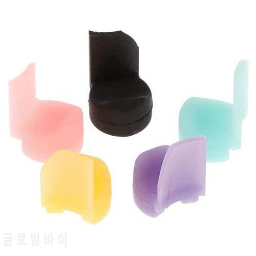 Pack Of 5 Soft Silicone Clarinet Oboe Thumb Rest Cushion Thumb Protector For Woodwind Instrument 5 Colors