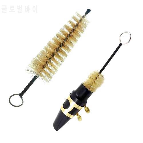 1pc Saxophone Mouthpiece Brush Cleaning Tool Accessories Bristle Brush Whistle Supply Sax Cleaner Brushes