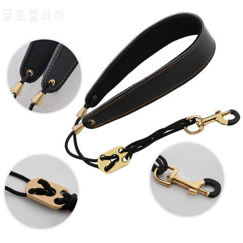 Professional Saxophone Neck Strap Leather Padded Comfortable for Alto Saxophone Tenor Saxophone