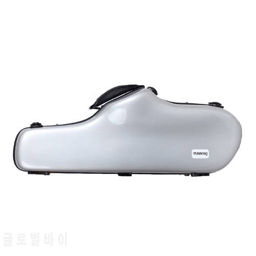 High-end Ee Alto Saxophone Case Fiberglass Hardshell Alto Sax Carrying Case with Strap Handle
