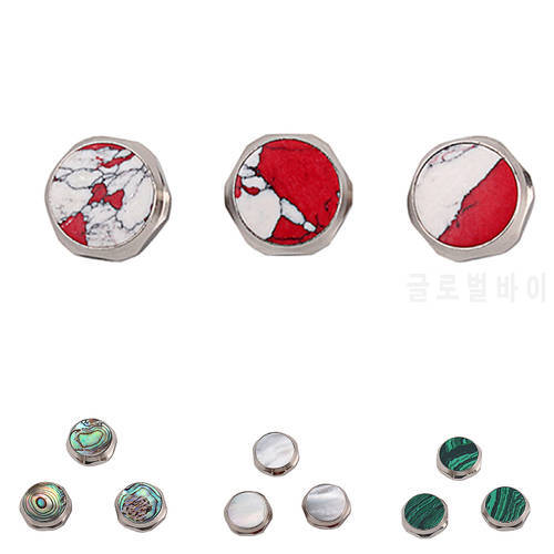 Saxophone button white mother-of-pearl musical instrument accessories 1 set 3pcs