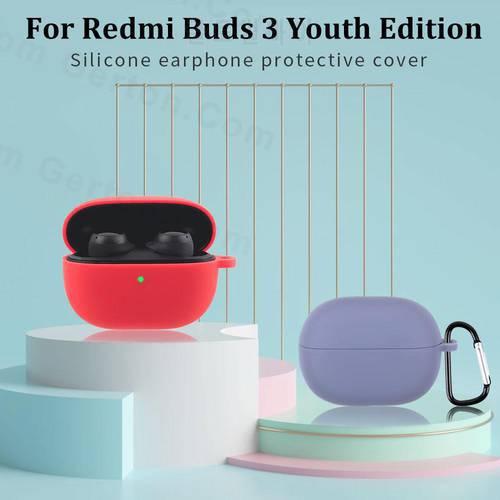 Silicone Case For Xiaomi Redmi Buds 3 Lite Cover Protective Earphone Case Headphones Cases Protective For Redmi Buds 3 Cover