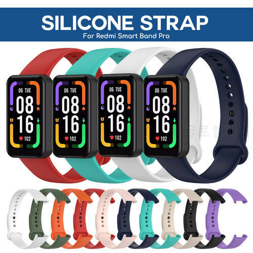 Watch Band for Redmi Smart Band Pro Watchband Strap for Redmi Band Pro Silicone Bracelet Wristband Replacement Accessories