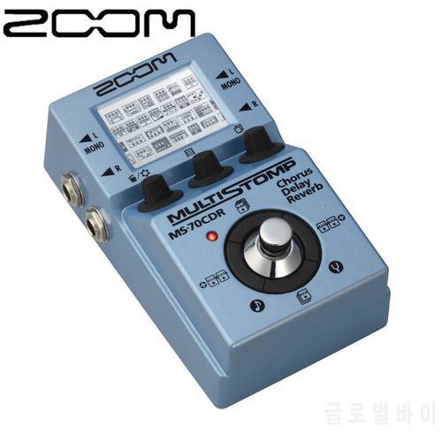 ZOOM Multistomp MS-70CDR Single Stompbox Effect Pedal For Guitar Bass Chorus Delay And Reverb Effects