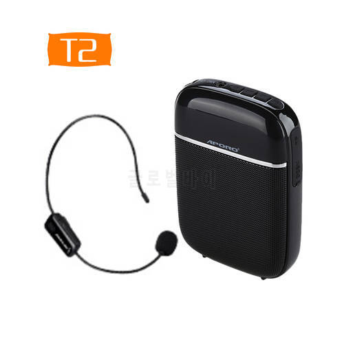 Aporo T2 Portable Voice amplifier with Wireless Microphone Bluetooth HIFI Amplifier/speaker MINI Loudspeaker For teachers class