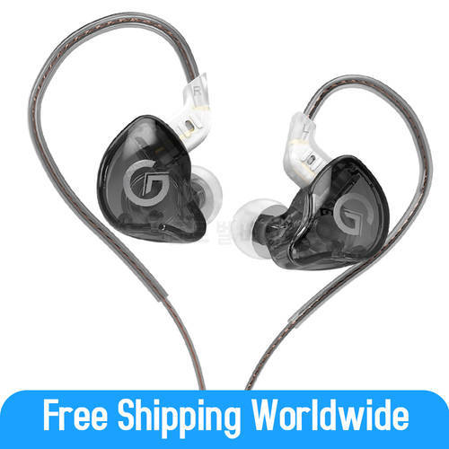 GK G1 Wired Earphones 3.5mm HIFI In-ear Noise Cancelling Sport Game Earphone Detachable Cable Earplugs Headphone With Microphone