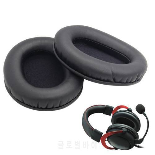 1Pair Faux Leather Earpads Ear Cushion Cover for King-ston HyperX Cloud I II KHX-HSCP-GM Headphones