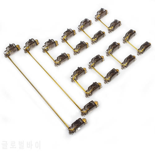 Gateron ink translucent PCB stabilizer for mechanical keyboard gold plated steel wire translucent ink 6.25x 2x 7x 7U 6.25u 2U