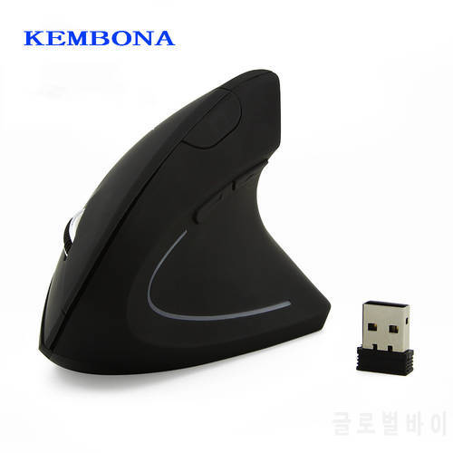 KEMBONA 1600 DPI Vertical Mouse 3D Wireless Vertical Mouse With USB Receiver Gaming Mouse Ergonomics Mause For PC Game Mice