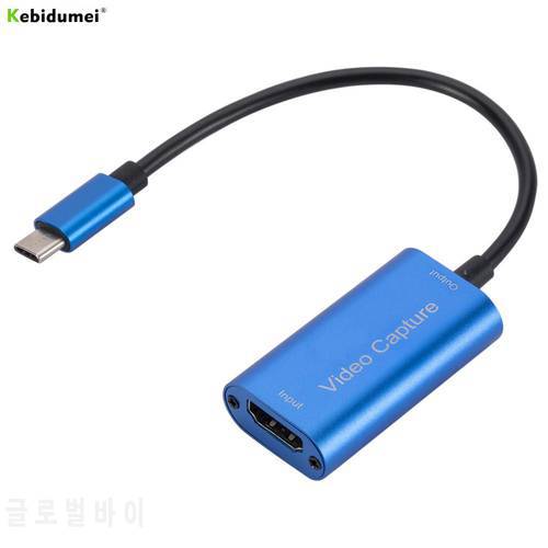 HD 1080P HDMI-compatible Type C Video Capture Card USB 3.0 Video Grabber Portable For PC Game Camera Recording Live Streaming