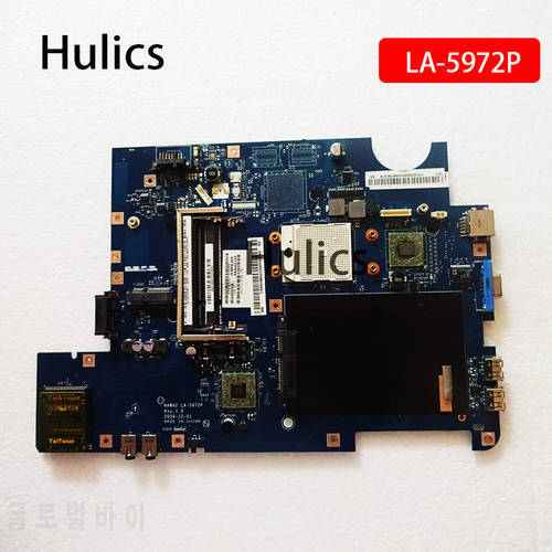 Hulics Used NAWA2 LA-5972P For Lenovo G555 Notebook Laptop Motherboard NAWA2 LA-5972P Mainboard DDR2 Main Board