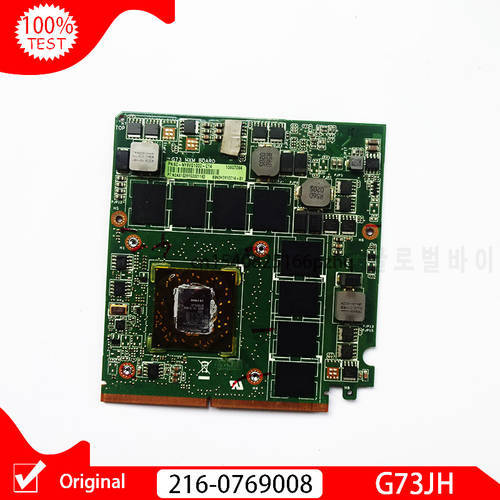 Used G73_MXM HD5870 1GB 216-0769008 Video Card Board For ASUS G73 G73J G73JH Laptopo VGA Graphics Card Mainboard