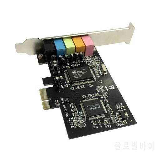 PCI Sound Card 5.1CH 5.1 Channel CMI8738 Chipset Audio Interface PCI-E 5.1 Stereo Digital Card Desktop Soundcard