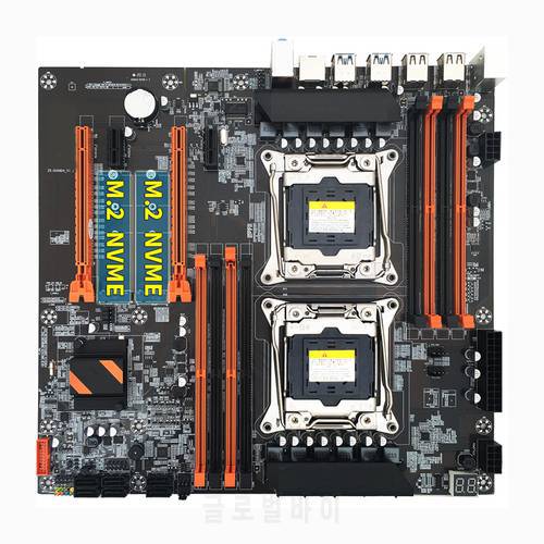 X99 Motherboard LGA 2011-3 Support Dual CPU DDR4 Support 8X32G Memory for LGA 2011-3 Xeon E5 Series