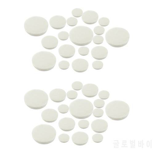 Hot AD-34Pcs Clarinet Leather Pads Replacement For Exquisite Wind Instrument